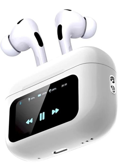 SPIKARUST Smart Touch Wireless Earbuds - White
