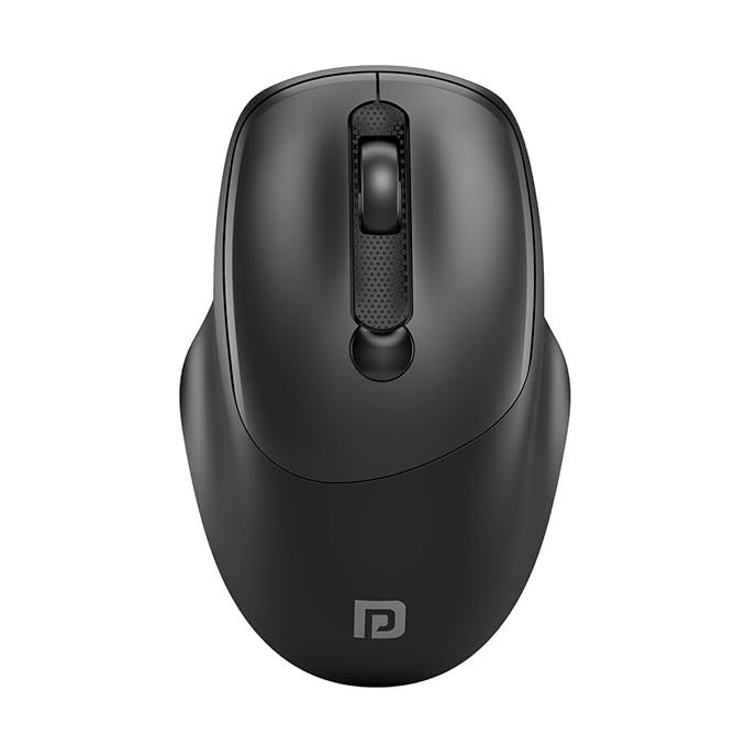 Portronics Toad 7 Wireless Mouse: Dual Mode, Rechargeable, 3200 DPI (Black)