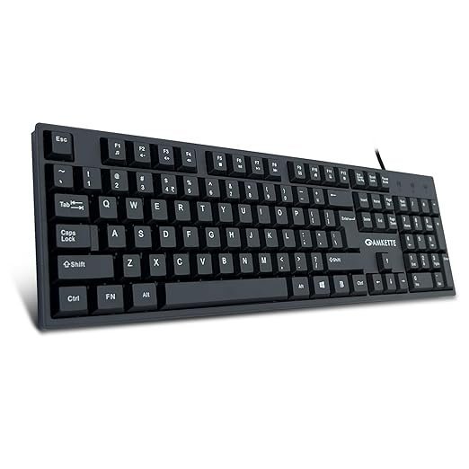 Amkette Lexus Neo Wired Keyboard | Spill-Resistant & Durable